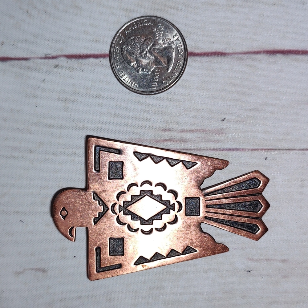 Solid Copper Pin Bell Trading Post Southwestern T… - image 7